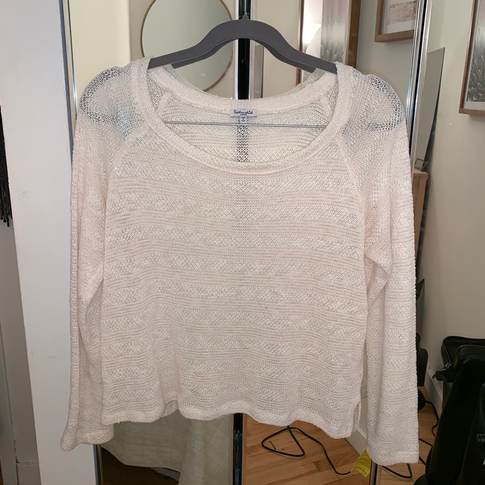 Splendid - cream crop sweater Sz. large